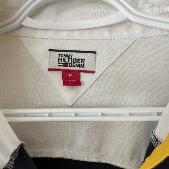 Tommy Hilfiger Navy and White Striped Crop Top - Picture 3 of 7